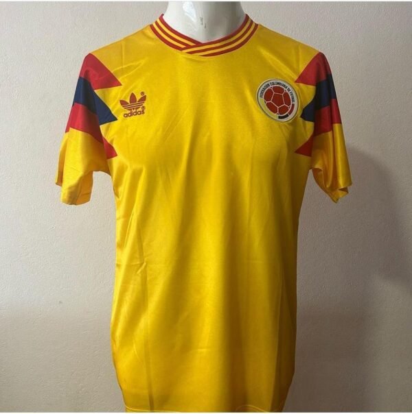 Camiseta Retro Colombia Valderama 90 Talle S