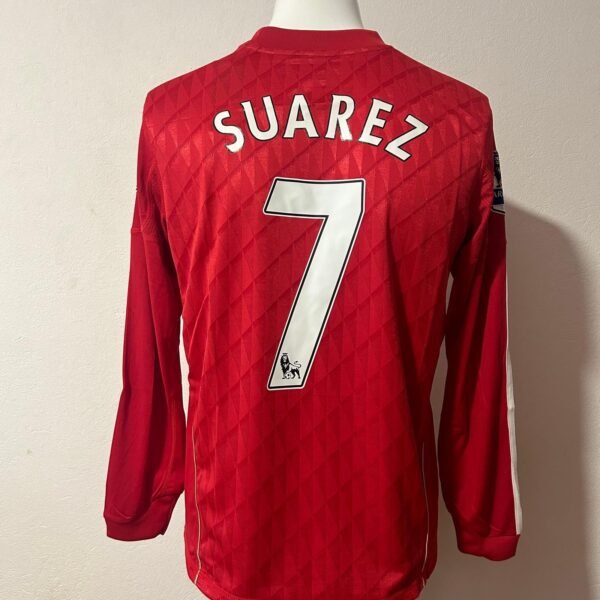 Camiseta Retro Liverpool Suarez 2010 talle M - Imagen 2