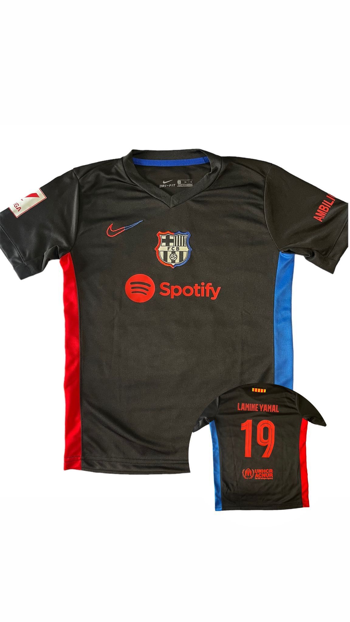 Camiseta Nino Barcelona alternativa 2024 25 talle 8 Pasion X Las Casacas