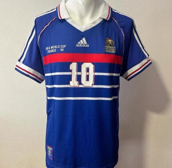 Camiseta Retro Francia 98 Zidane talle XL