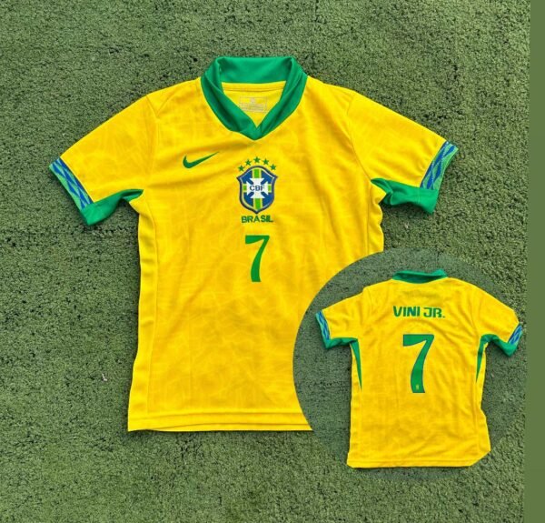 Camiseta Niño Brasil titular Vini JR  2024  talle 14