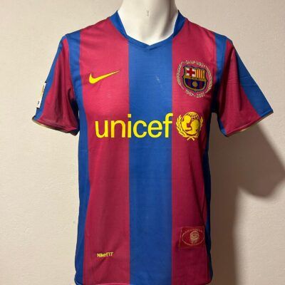 Camiseta Barcelona titular Messi 07/08 talle M