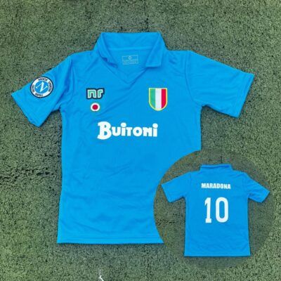Camiseta Niño Napoli Retro Maradona talle 14