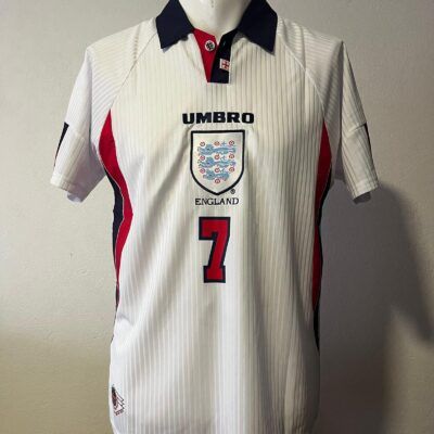 Camiseta Retro Inglaterra Beckham 98 talle L