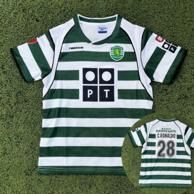 Camiseta Niño retro Sporting Portugal 02/03 C.Ronaldo talle 10