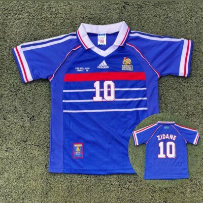 Camiseta Niño retro Francia 98 Zidane talle 12