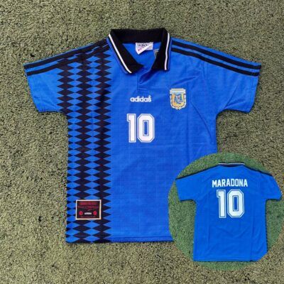 Camiseta Niño retro Argentina 94 Maradona  talle 14