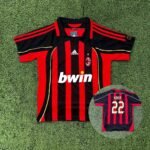 Camiseta Niño Retro Milan Titular 06/07 Kaka
