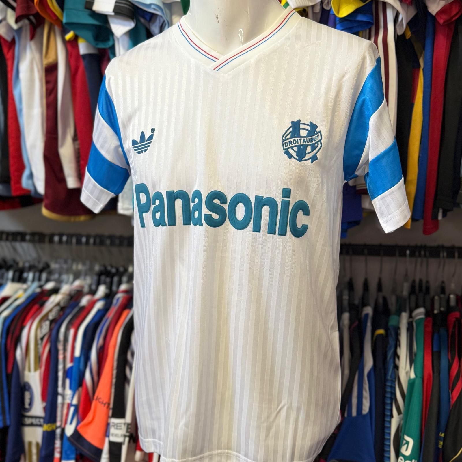 2041.jpeg Camiseta Olympique De Marsella Retro 1990 Francescoli - Imagen 1