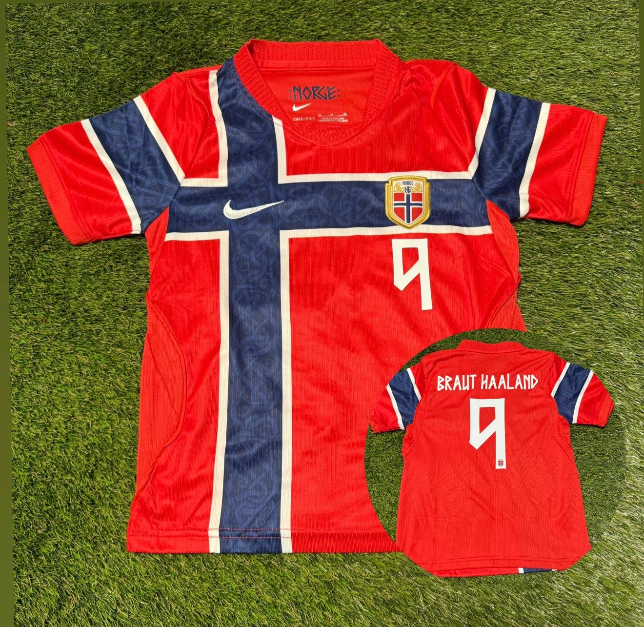2972-2973-2974-2975 Camiseta Niño Noruega Titular Haaland - Imagen 1
