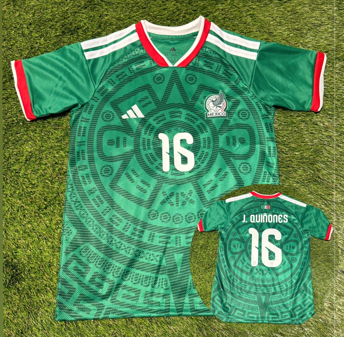 2976-2977-2978-2979 Camiseta Niño Mexico Titular J.Quiñones - Imagen 1