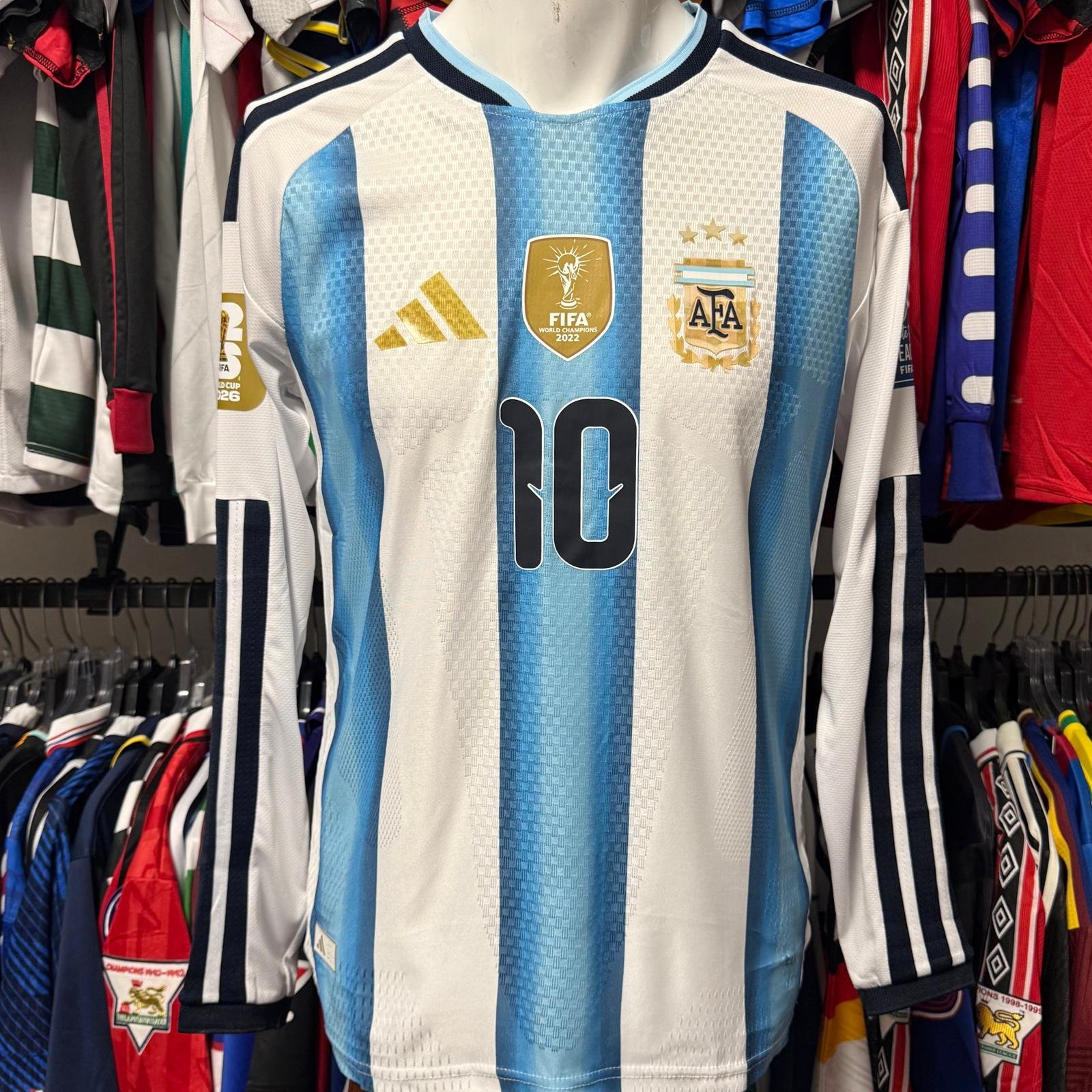 atras 2964-2965-2966-2967-2968 Camiseta Argentina Titular 2026 Messi - Imagen 1