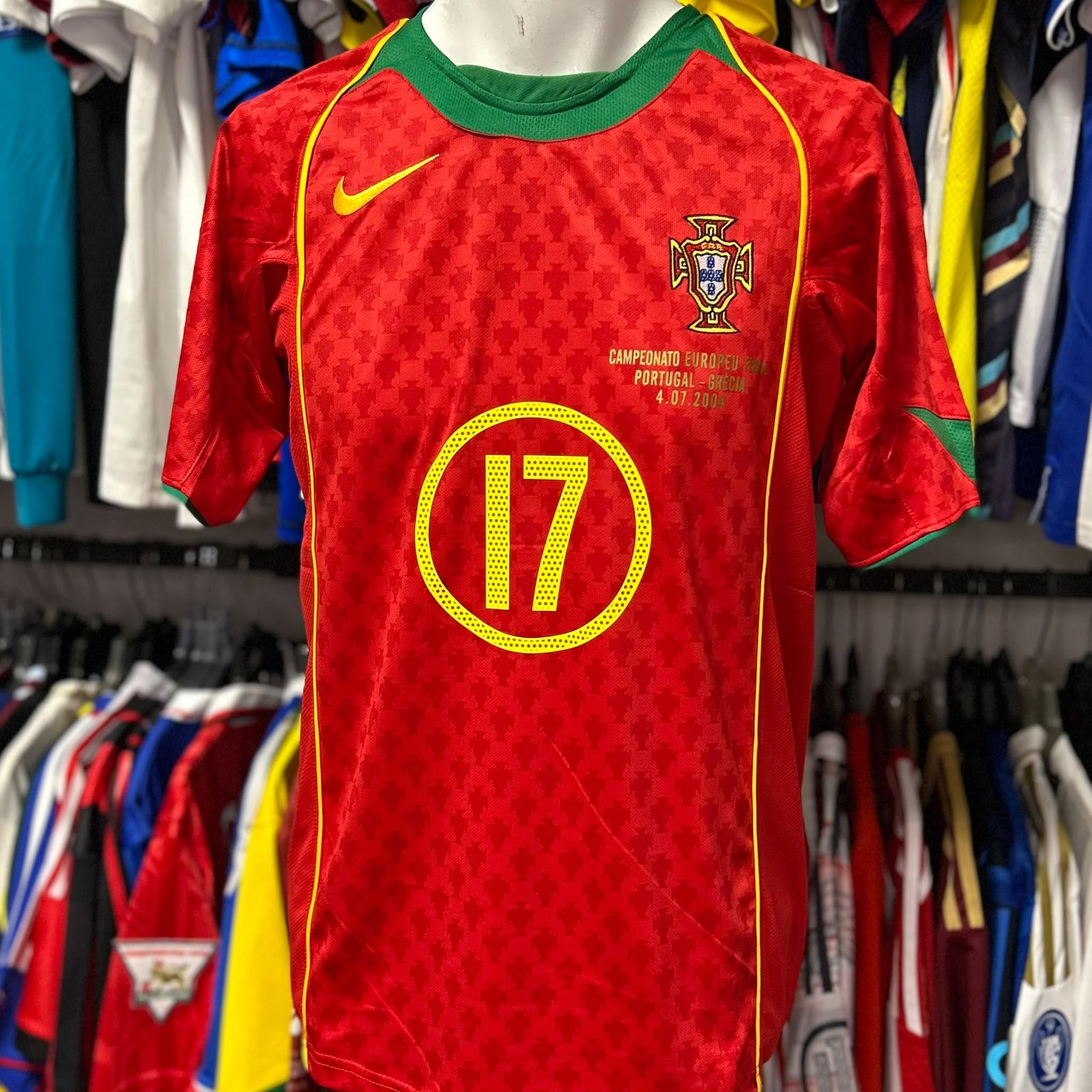 3316-3317-3318-3319 Camiseta Retro Portugal 2004 C.Ronaldo - Imagen 1